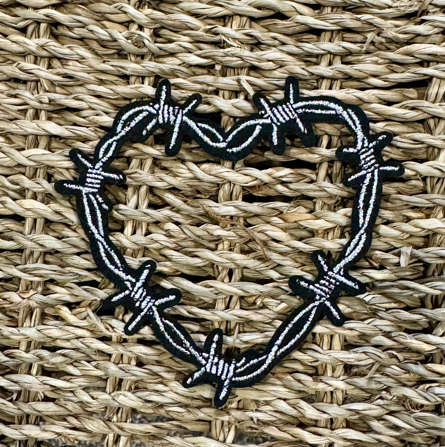 Barbed Wire Heart Patch