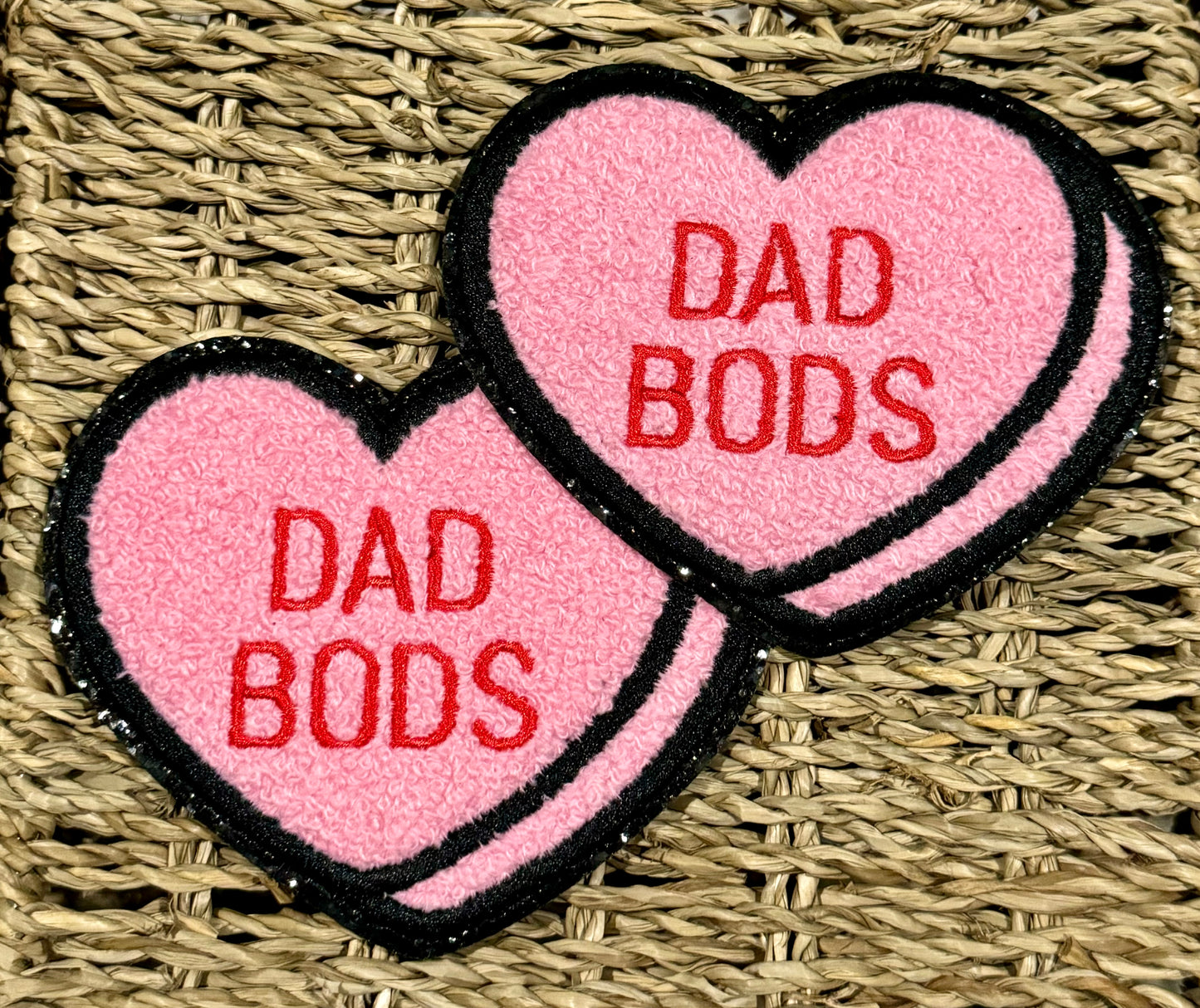 Conversation Candy Hearts Patches