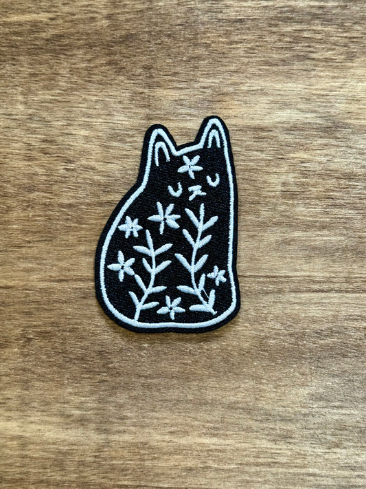 Flowered Cat Patch