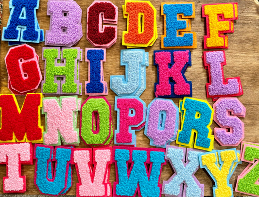 Chenille Alphabet Letter Patches