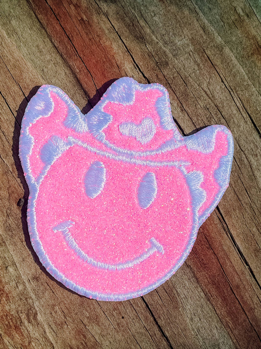 Neon Pink Cowgirl Patch