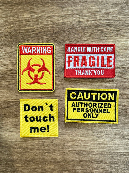 WARNING Label Patch