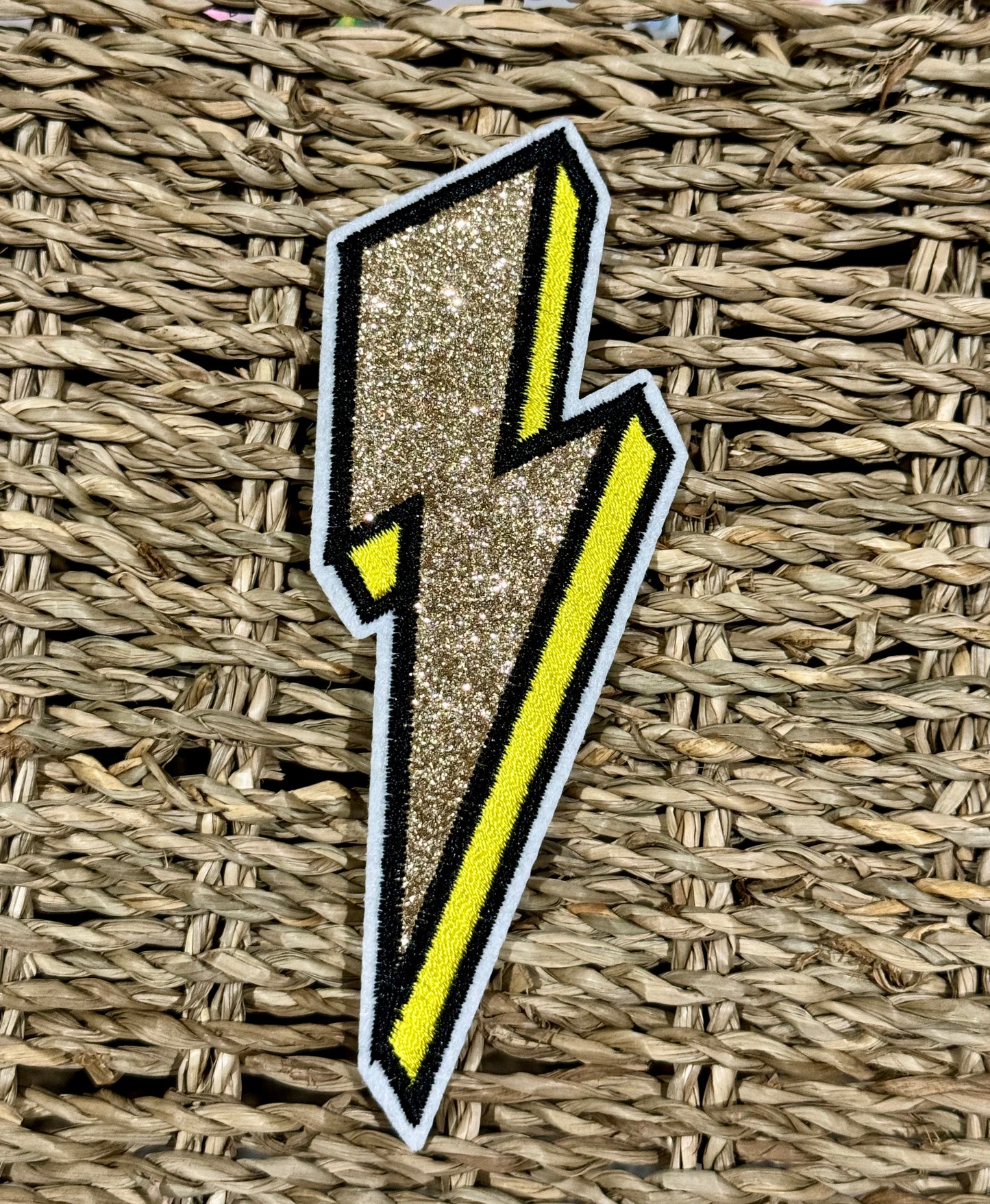 Gold and Yellow Lightning Patch