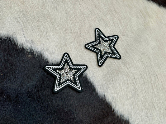 Embroidered Sparkly Star Patch